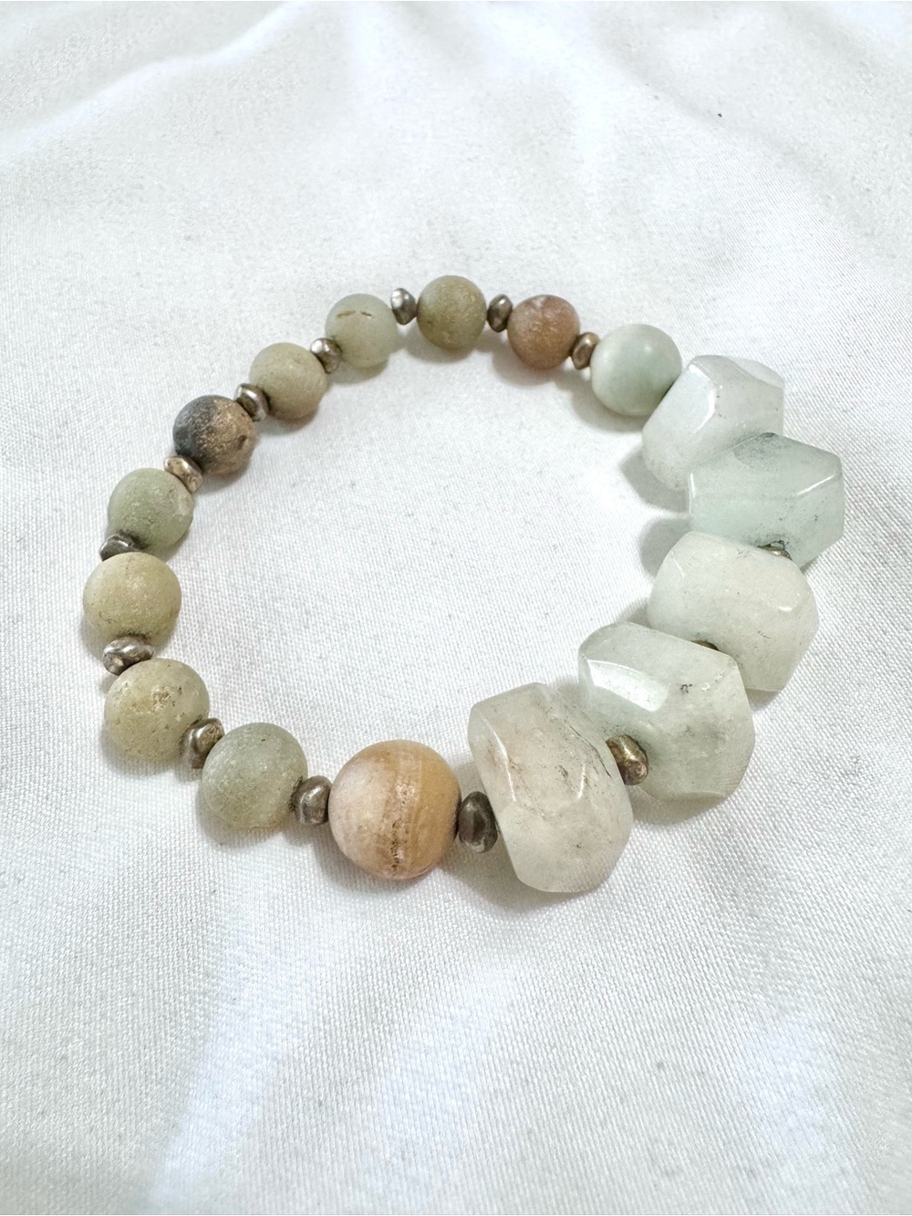 3/$10 Natural Amazonite Bead Bracelet